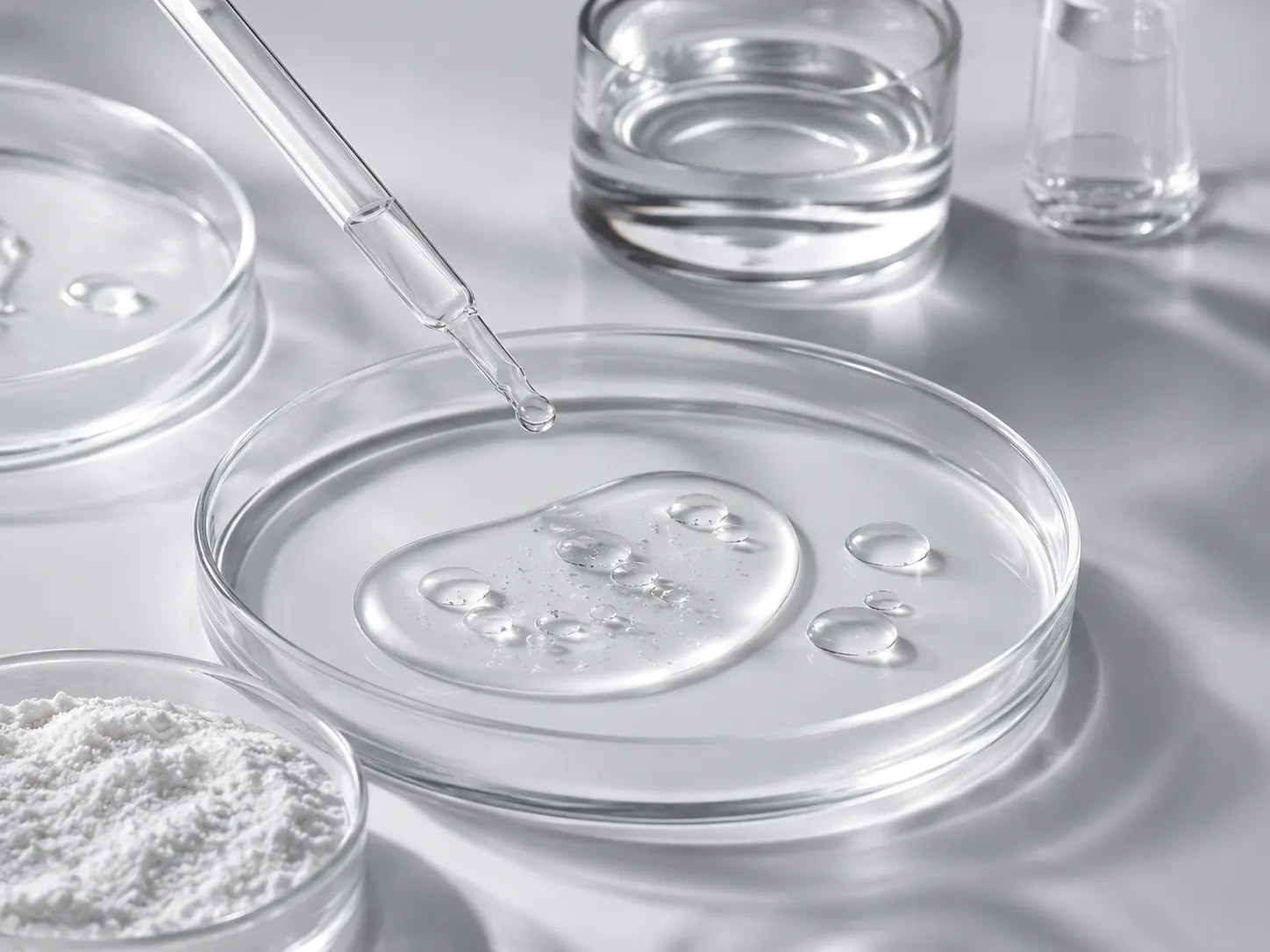 Praca nad formułą kosmetyczną z wykorzystaniem pipety i szkła laboratoryjnego